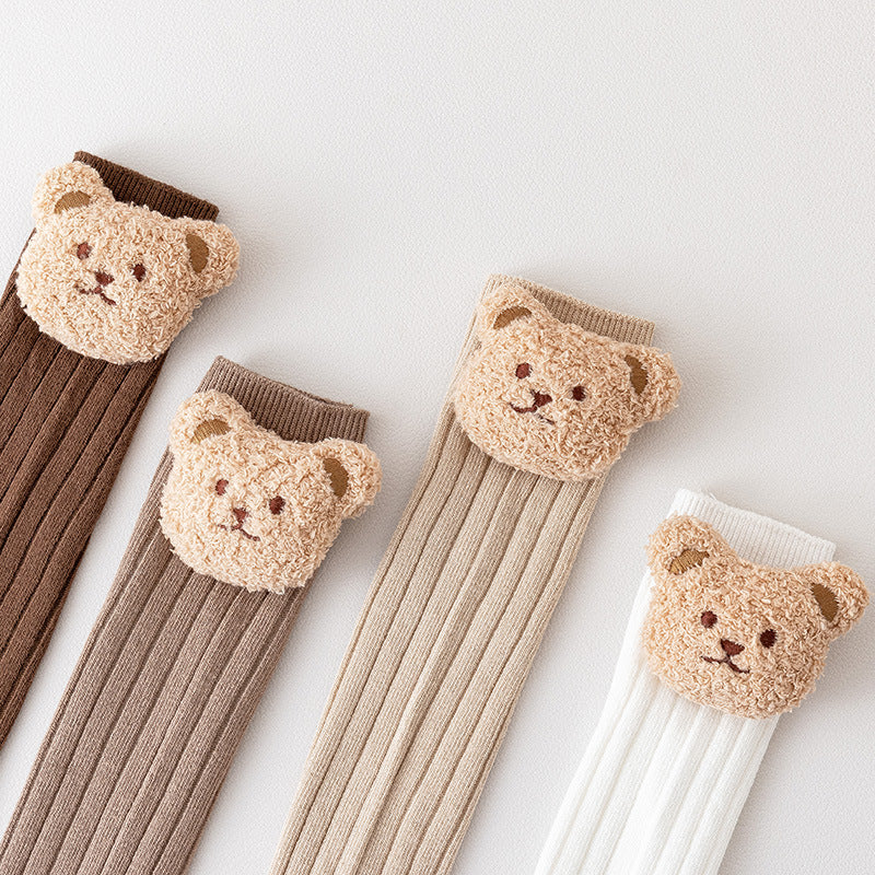 Bear cub cozy baby socks