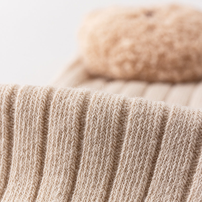 Bear cub cozy baby socks