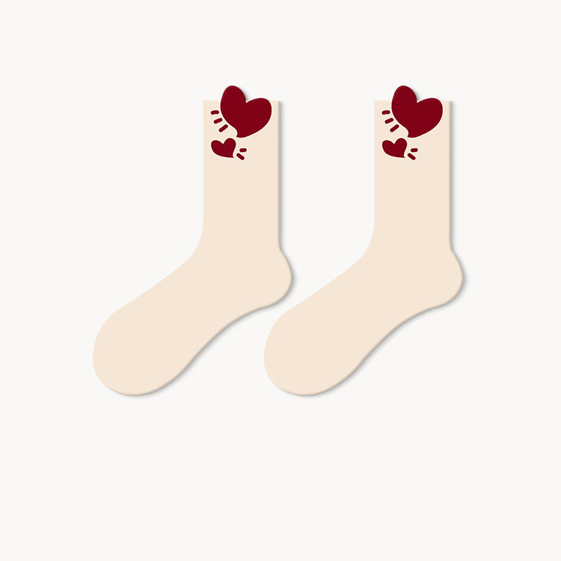 Palette Payful Socks in Jasmine color with red head front picture