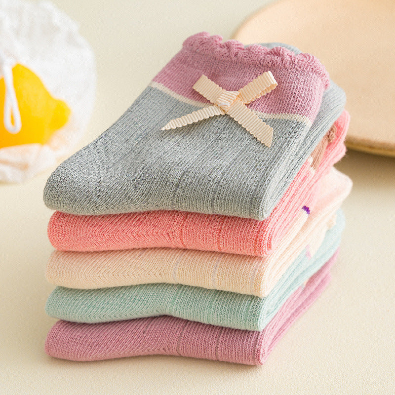Bow baby socks in varies colors