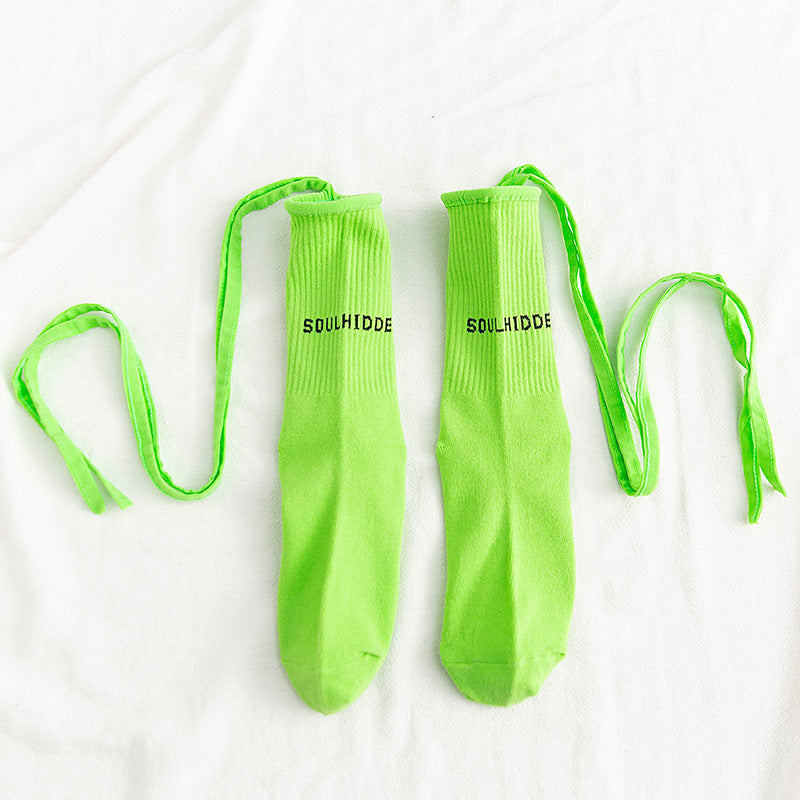 Soulhiddensocks in light green