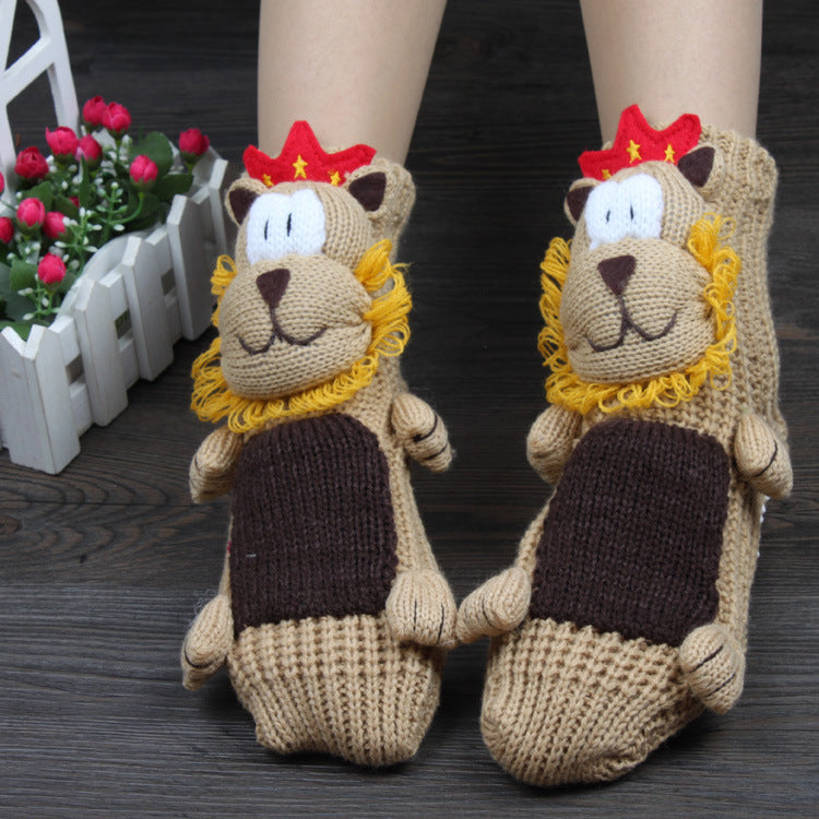 Christmas Knitted Slipper Socks - BlissBounce Socks