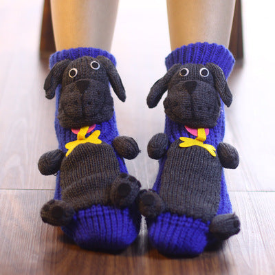 Christmas Knitted Slipper Socks - BlissBounce Socks