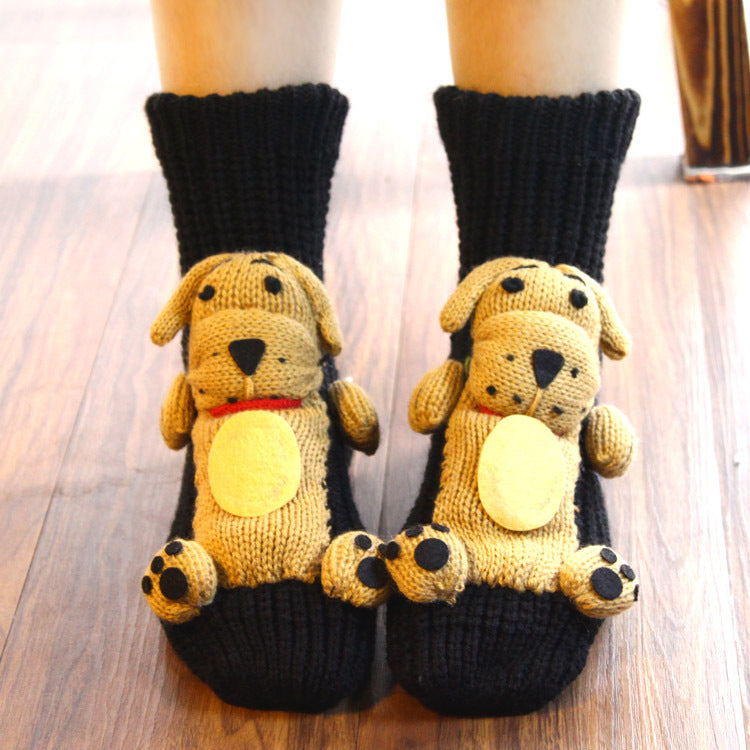 Christmas Knitted Slipper Socks - BlissBounce Socks