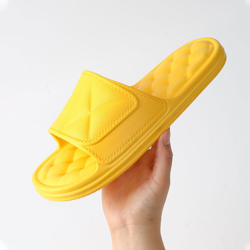 Quilted Comfort Slippers in yellow