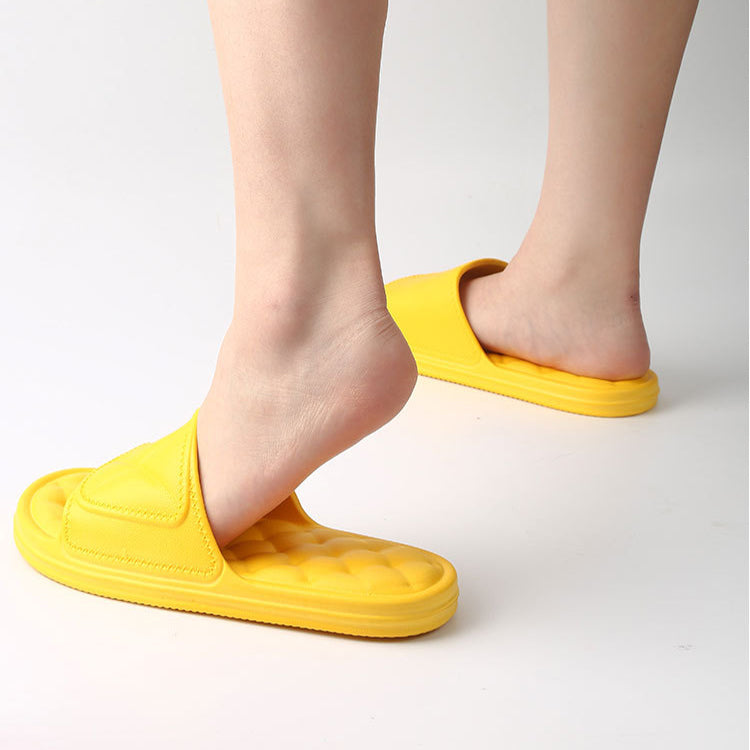 Quilted Comfort Slippers in yellow
