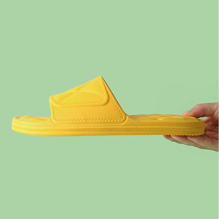 Quilted Comfort Slippers in yellow