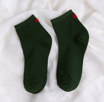 CozyHeart Ankle Embracers Socks in green