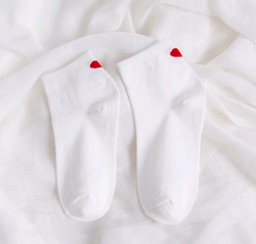 CozyHeart Ankle Embracers Socks in white