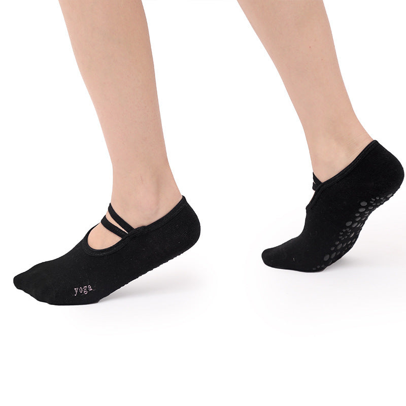 Yoga socks in black non slip