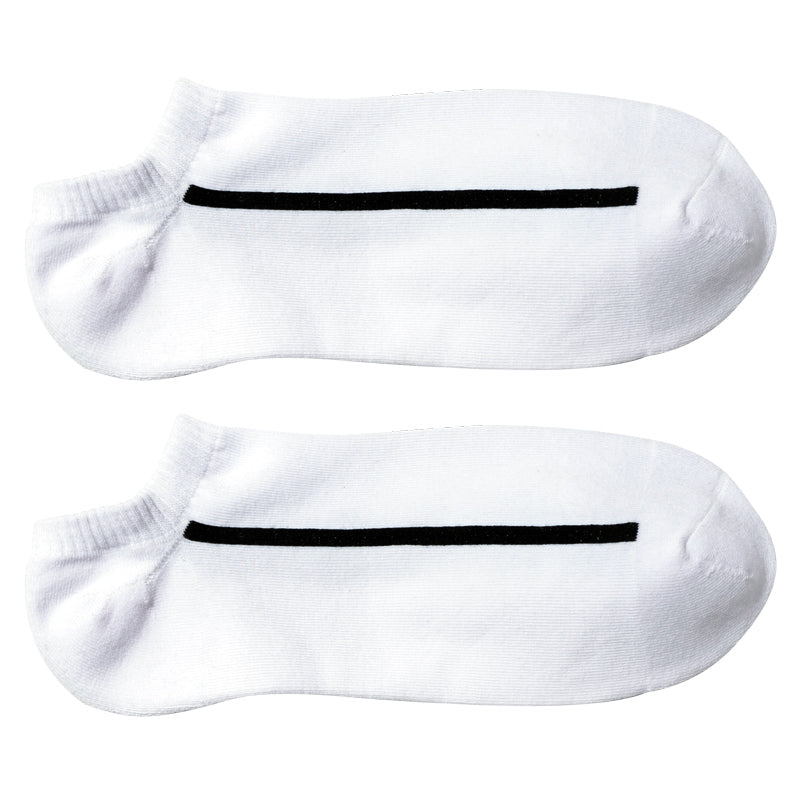 Athletic performance socks in white