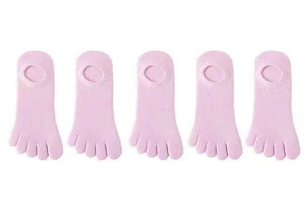 Blissful 5 fingers ankle socks in pink