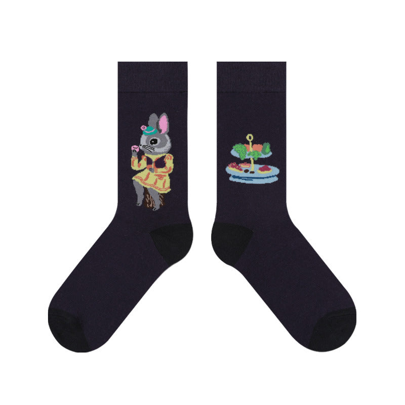 DeepPurplewith Rabbit socks