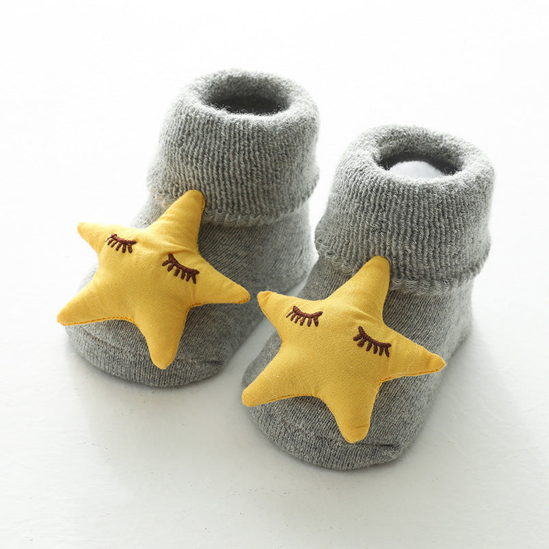 Snuggle Puff Baby Socks in grey