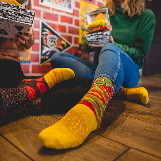 BurgerFeetSocks Yellow