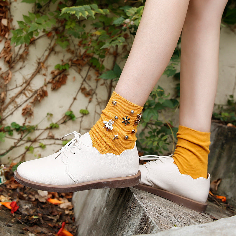 ChicCharm socks in yellow