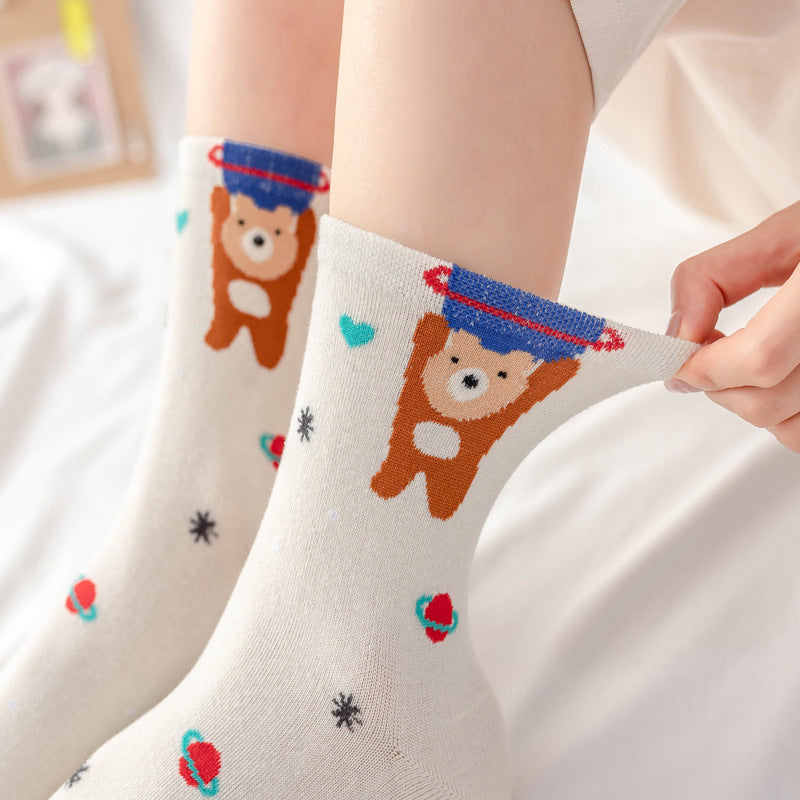 CosmicCrittersSocks in white