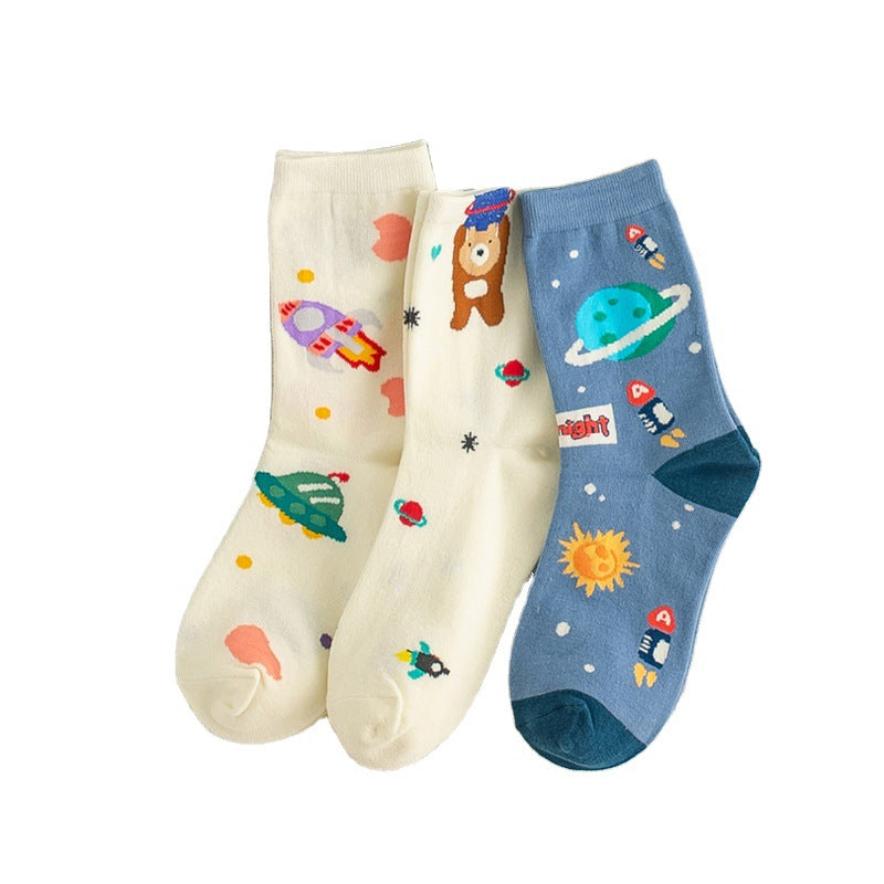 CosmicCrittersSocks in 3 pairs