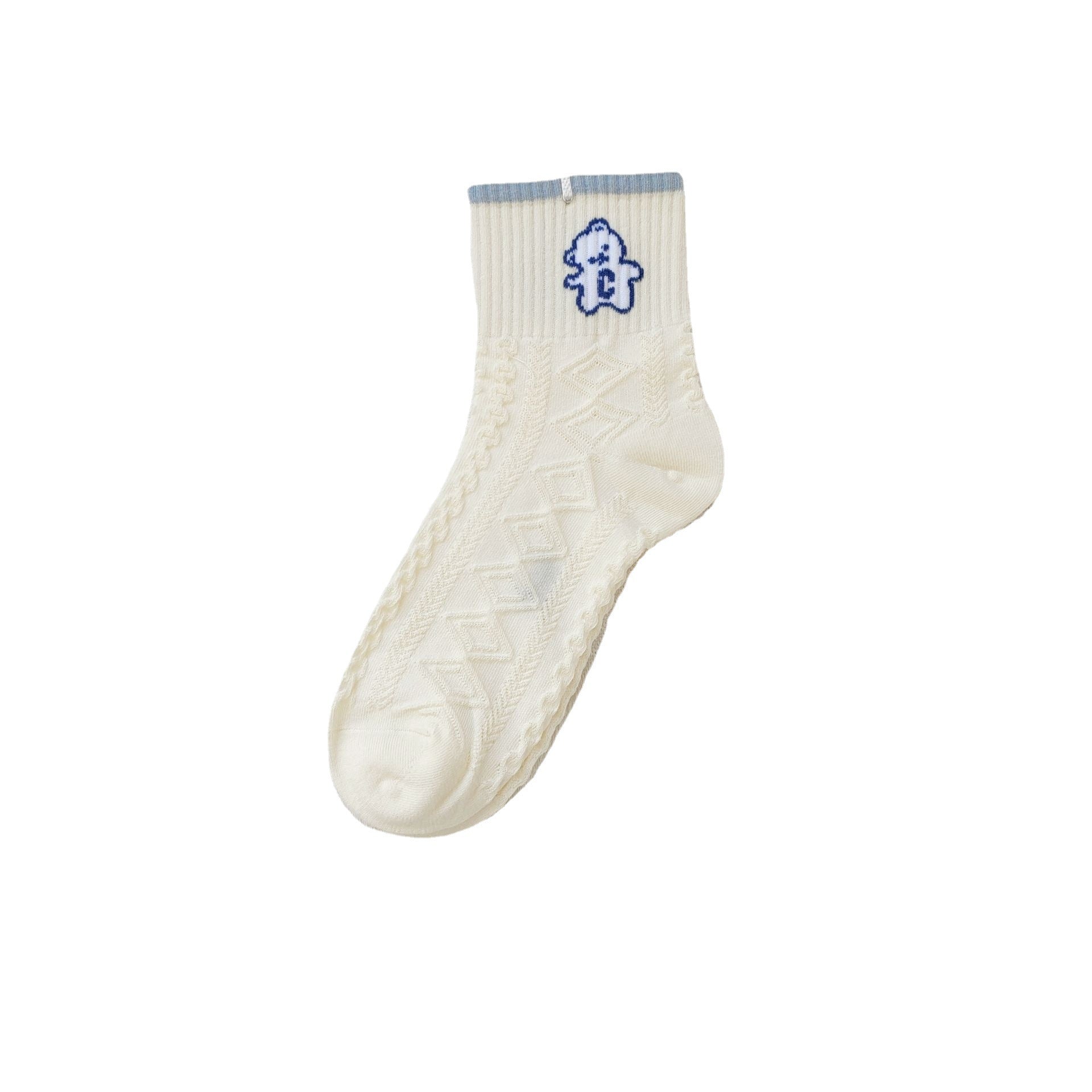 Cotton comfort socks in white