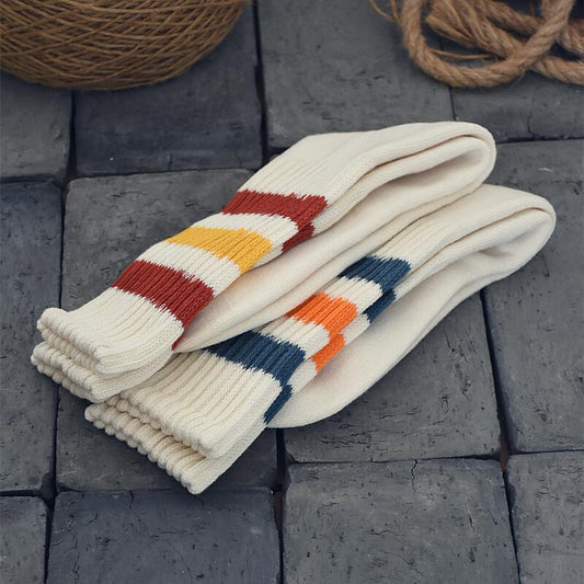 Cozystripe socks in white