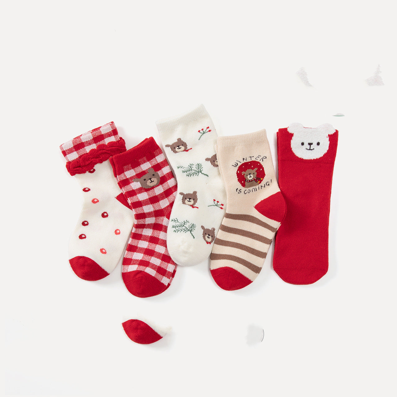 Festive socks 5 pairs