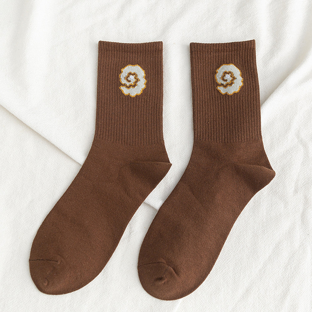 FruitFiesta Socks in brown