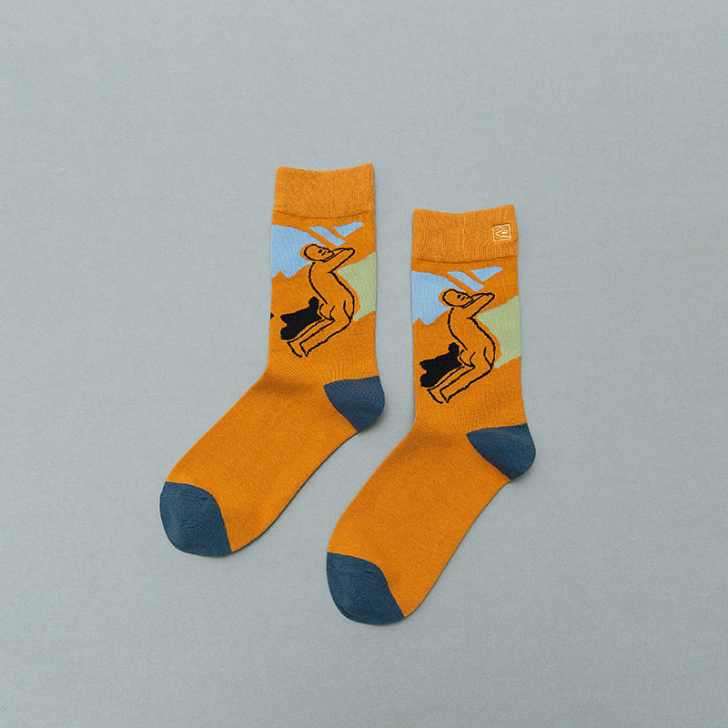 Gallery Steps Socks in yellow