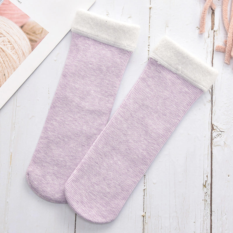 Heathered Hug Ankle Socks in light purple