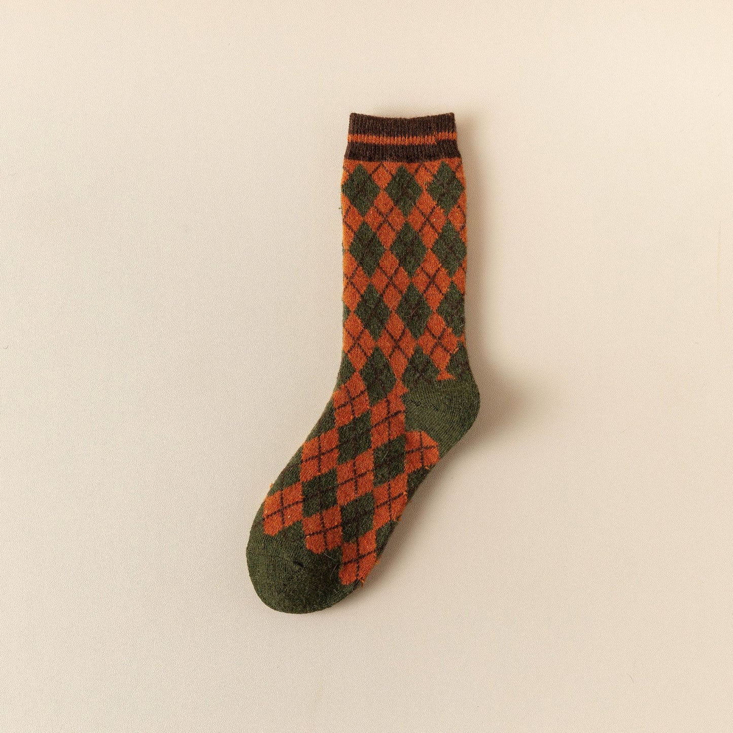 Heritage Knit Sock Ensemble in orange