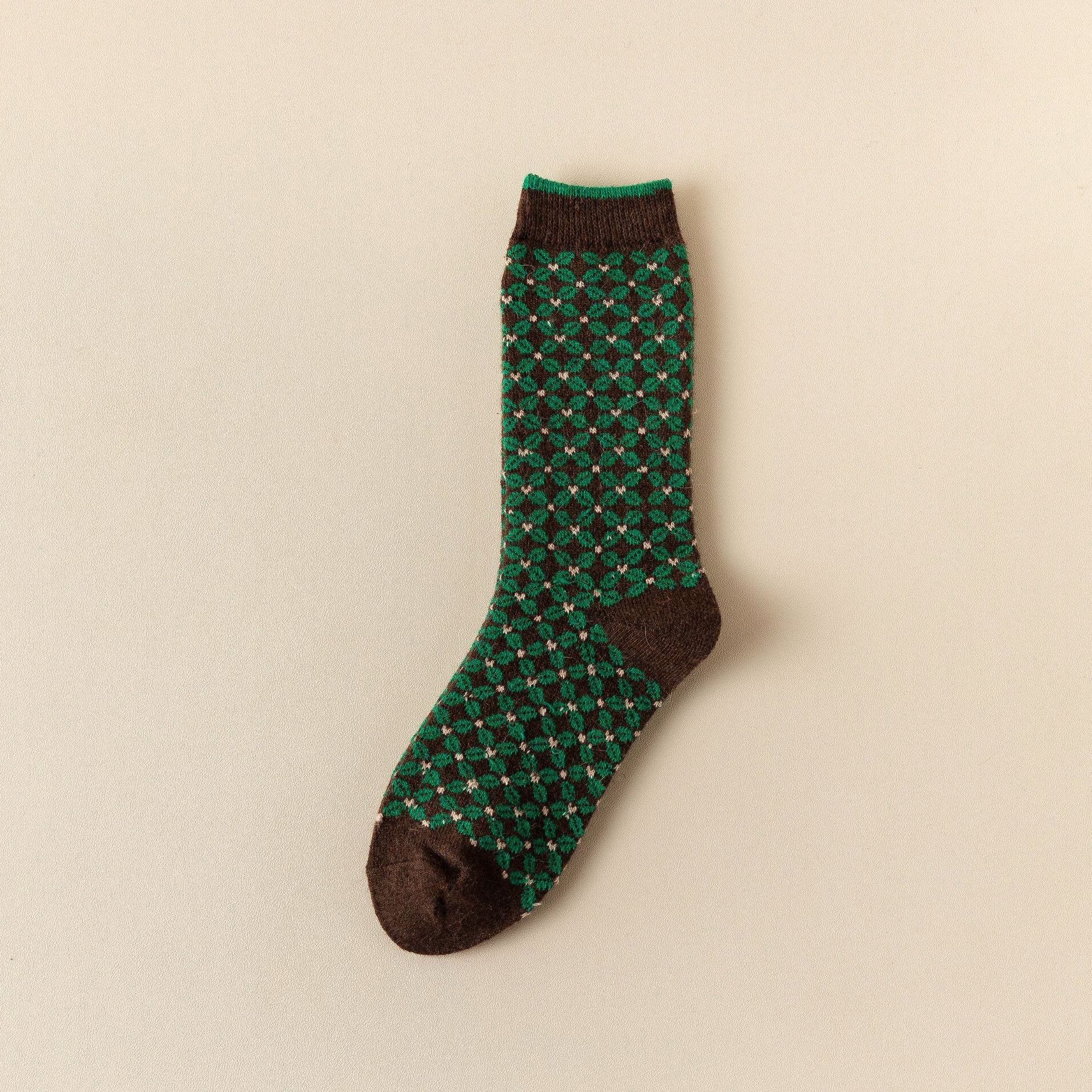 Heritage Knit Sock Ensemble in Darkgreen