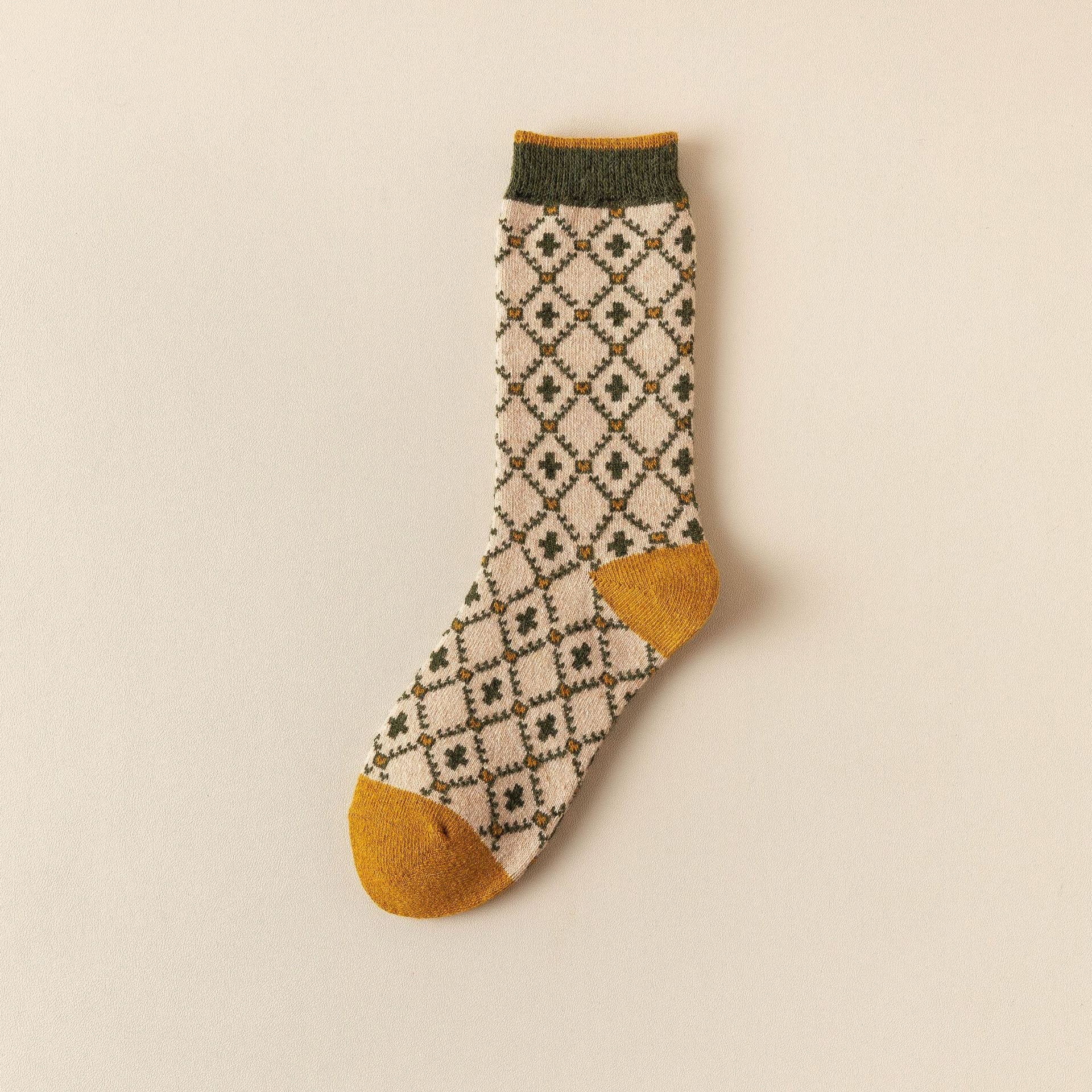 Heritage Knit Sock Ensemble in yellow