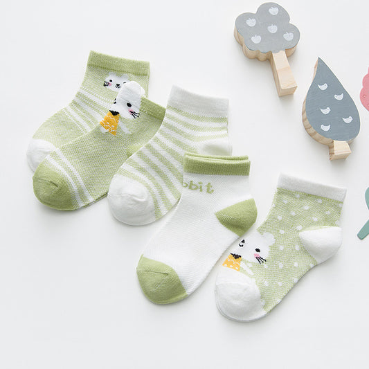 Hoppy Pals Anklets socks in green 