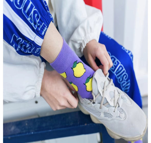 PurplePine Apple socks