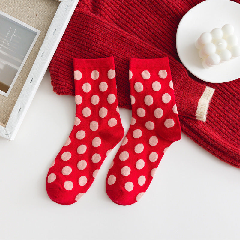 Radiant Reds Festive Socks