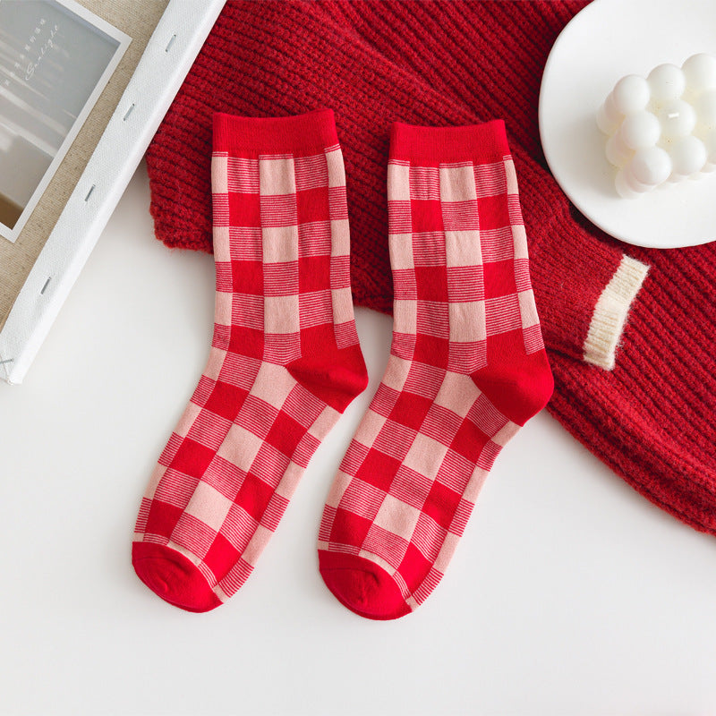 Radiant Reds Festive Socks in Red 
