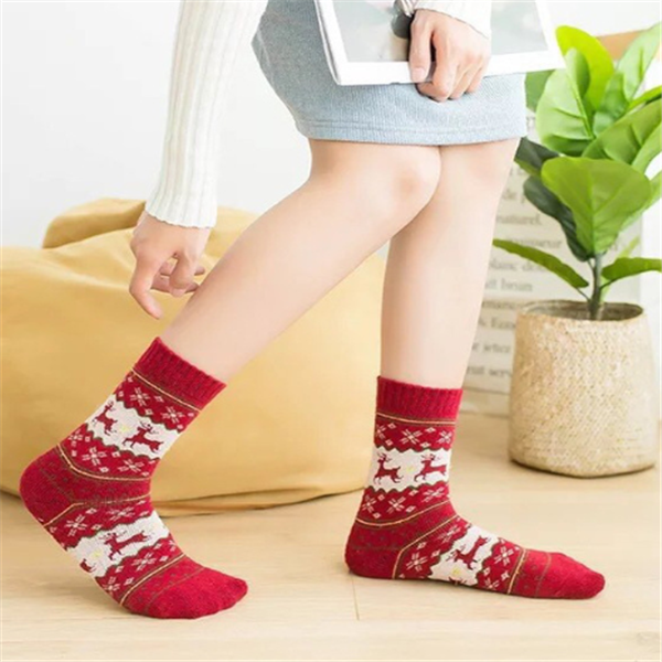 Woolen Socks in red
