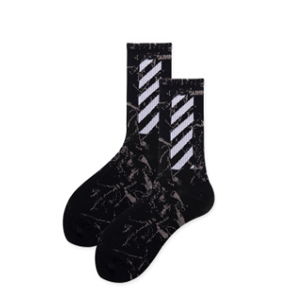 Urban Rebel Crew Socks with white stripe front picture