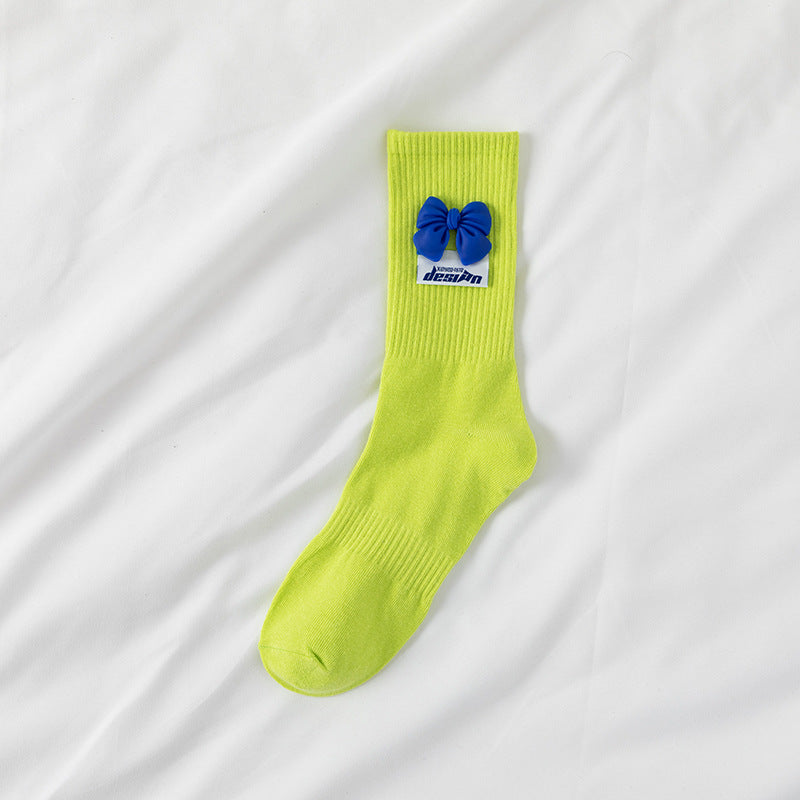 Vibrant Vows Socks in light green