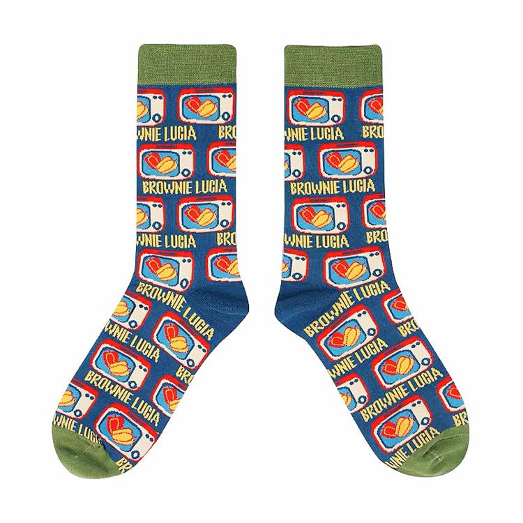 WhimsyWalk Artistic Socks Green toe pront picture