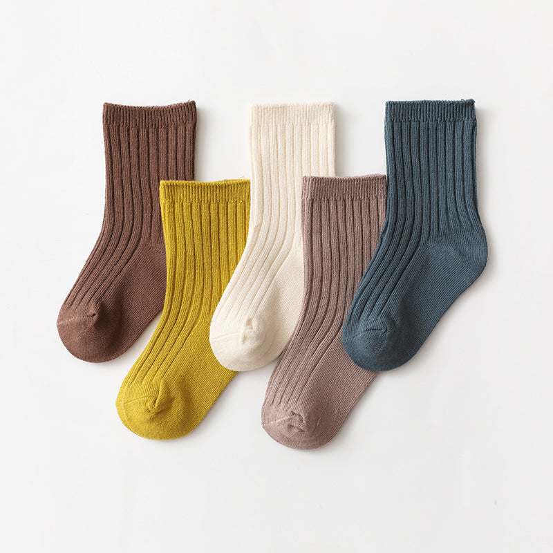 Soft baby calf socks in 5 pairs collection front picture