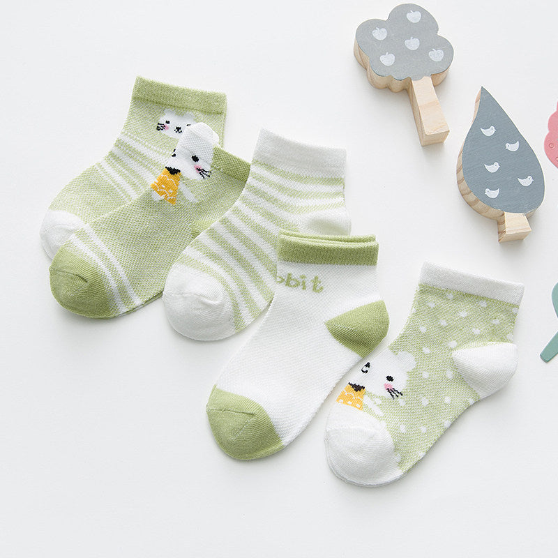Hoppy Pals Anklets socks in green 