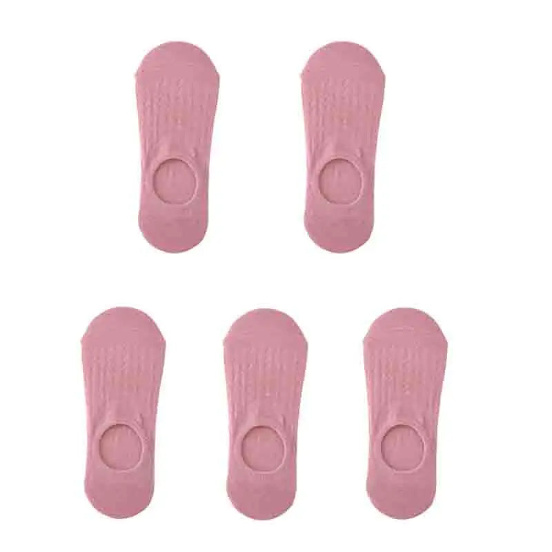 no show socks in pink
